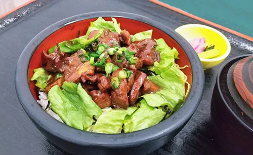 みたまの湯ご利用ガイド お食事処 人気の出前メニュー 甲州名物とりもつ丼